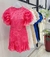 Conjunto cropped e saia flores bordadas REF5611 importado - loja online