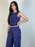 Conjunto em alfaiataria risca de giz fashion REF1066 na internet
