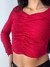 Cropped manga longa K2B franzido Pietrine na internet