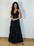 Vestido de poá longo alcinha regulavél na internet