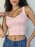 Cropped K2B Poliamida com decote em V Adalisia