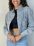 Jaqueta jeans com brilho chic REF211 - Loja Hipátia