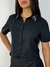 Camisa cropped com gola em pedrarias REF6009