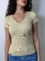 Blusa Milinda K2B decote em V canelado block - comprar online
