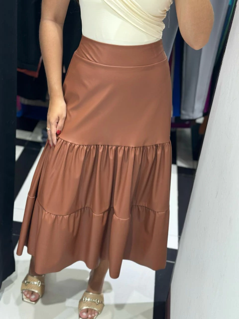 Saia em courino três marias