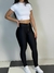 Calça legging K2B com zíper frontal brilhosa Dasinda - comprar online