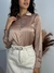 Camisa em cetim alongada Samara REF2688 - comprar online
