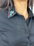 Camisa cropped com gola em pedrarias REF6009 - loja online