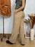 Calça pantalona em alfaiataria com friso e cinto REF001 na internet