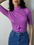 Blusa manga 3/4 com gola alta e brilho viscolycra REF284 - comprar online