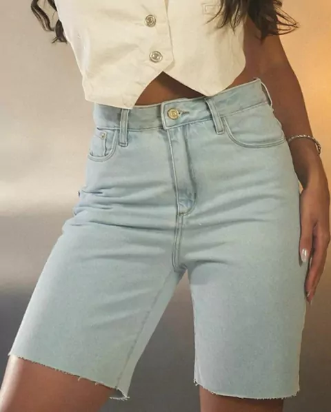 Bermuda jorts Consciência Jeans barra fio REF23572