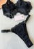 Conjunto Babi Preto C/ Cinta Liga
