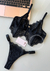 Conjunto Babi Preto C/ Cinta Liga - loja online