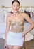 Corset Shine Dourado