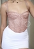 Corset Glow Rosê Gold C/ Alças Removíveis - Miss Intimates