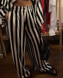 Kimono + Calça Listras Viscolycra - B E N D I T A 