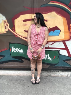 Mini Saia Vichy - loja online