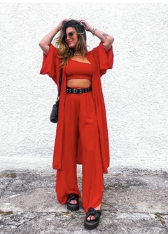 Conjunto Viscose Vermelho