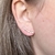 Brinco Ear Cuff Corações, Banhado em Ouro 18k