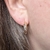 Argola Pequena Diamantada, Banhada em Ouro 18k