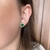 Conjunto Colar e Brinco, com Zircônias Verdes e Cristais, Banhados em Ouro 18k - comprar online
