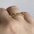 Anel Gatinho Banhado em Ouro 18k