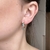Brinco Argola, com Zircônias Coloridas, Banhado em Ouro 18k