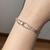 Pulseira Banhada em Prata, com Detalhe em Cristais