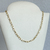 Colar Choker, Elos Longos, Banhado em Ouro 18k