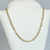 Colar Choker, Elo Português, Banhado em Ouro 18k