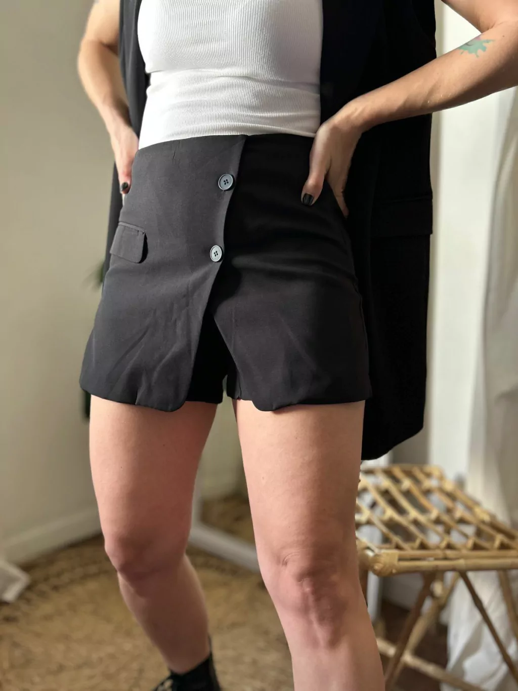 FALDA PANTALÓN MARIANA NEGRO