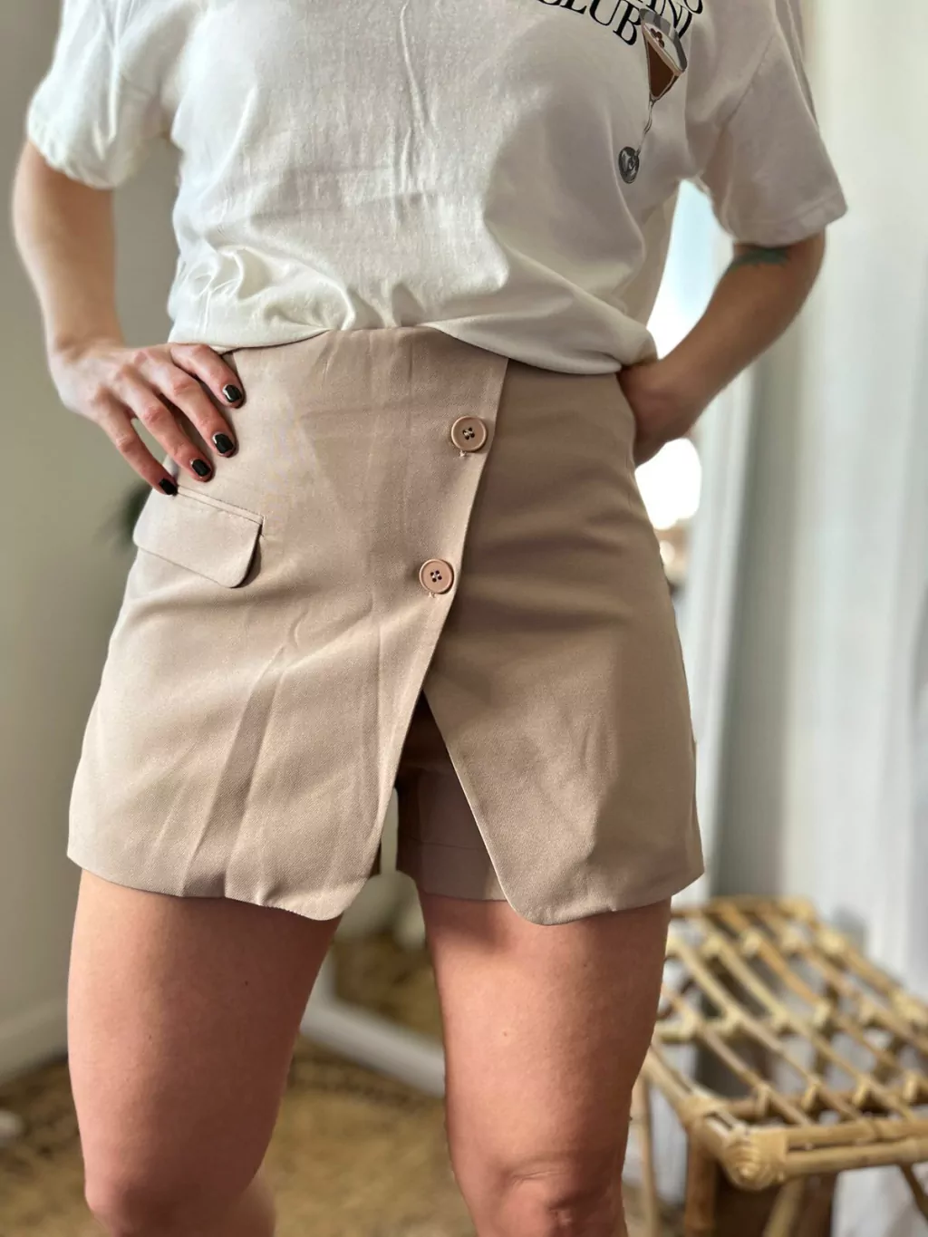 FALDA PANTALÓN MARIANA BEIGE