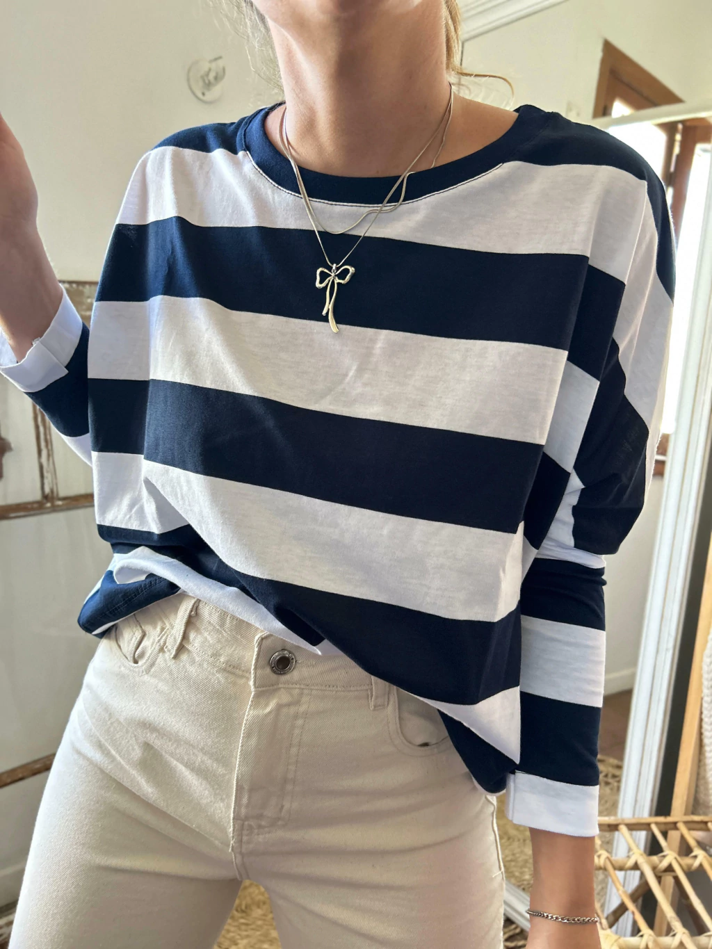 REMERA MANGA LARGA MATILDE AZUL