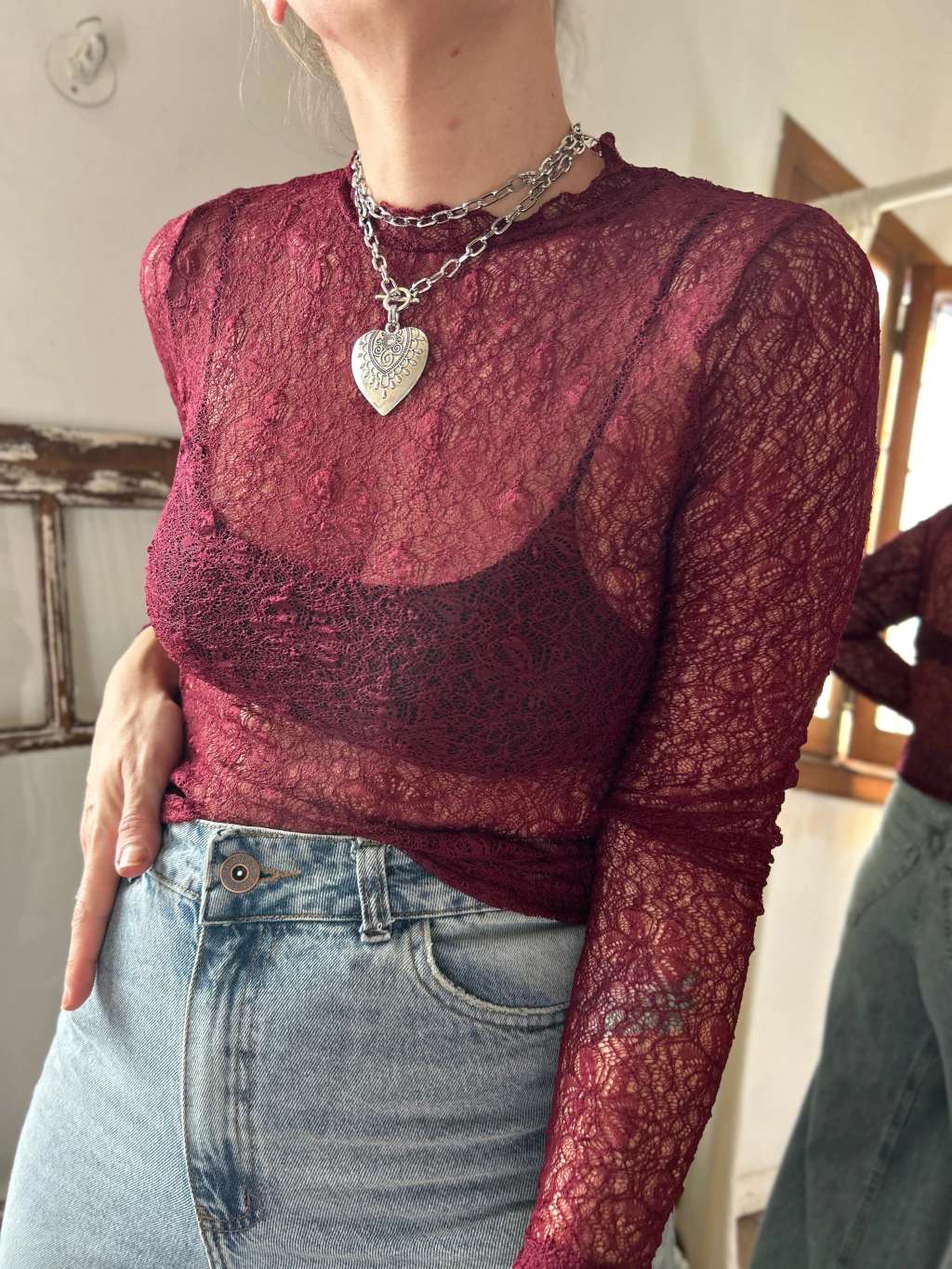 REMERA MANGA LARGA FIONA BORDO