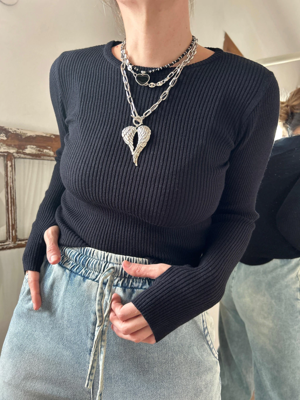 SWEATER DIANA NEGRA THEMARKET