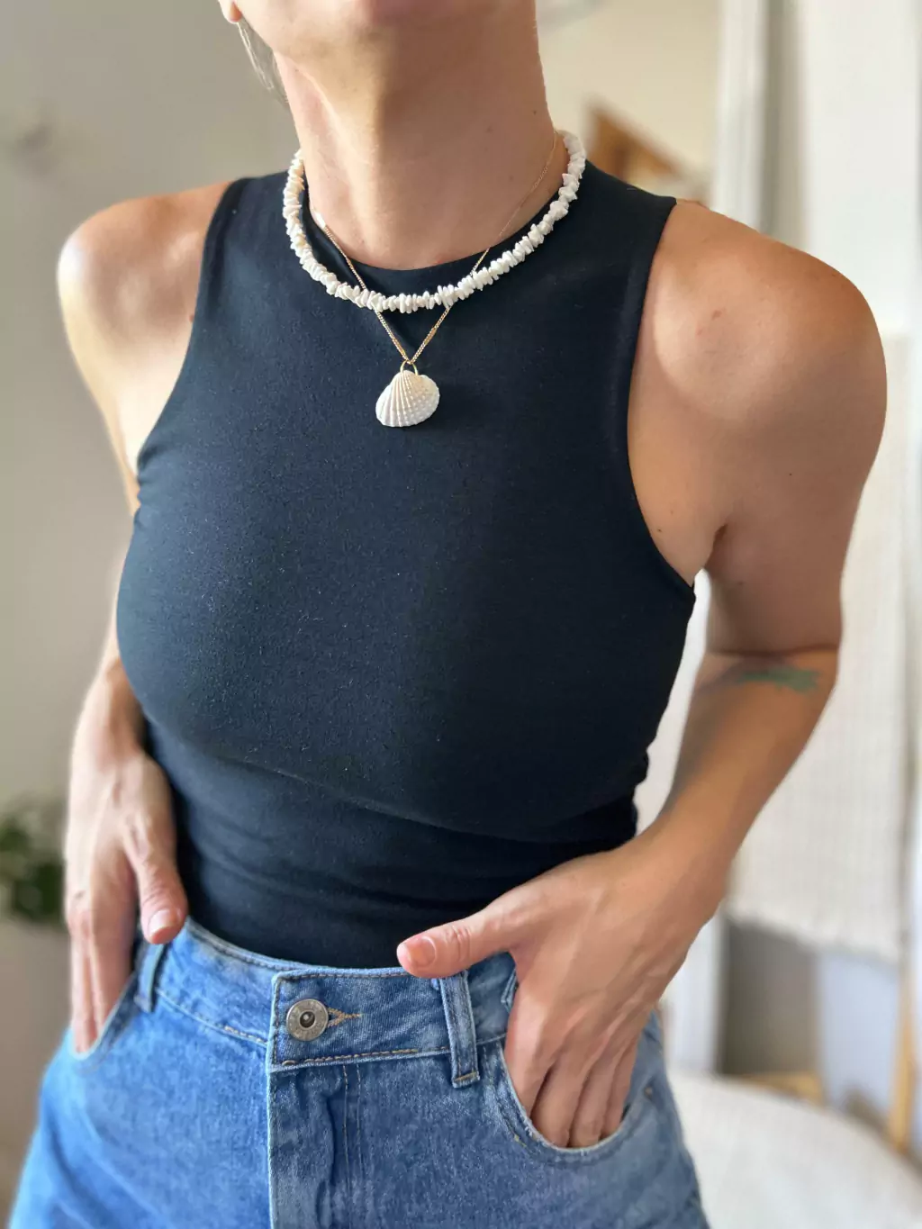 MUSCULOSA LAUREN NEGRA