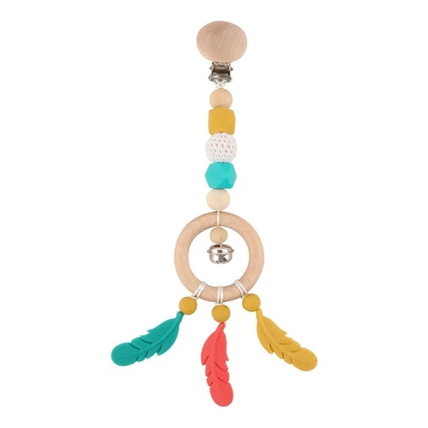 Mini Móbile Apanhador de Sonhos - Feito com Materiais Naturais e Silicone - comprar online