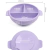 Kit de Silicone Prato Talheres Babador com Tampa e Ventosa (8 peças)