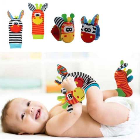 Chocalho mão e pé bebê