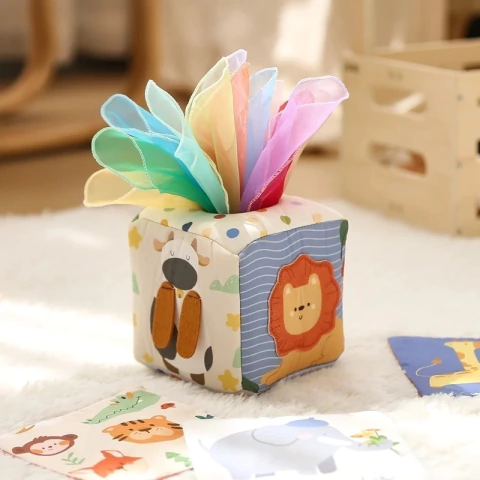 Kit Sensorial Baby Discover e Cubo Interativo Educativo – Aprendizado Lúdico e Seguro