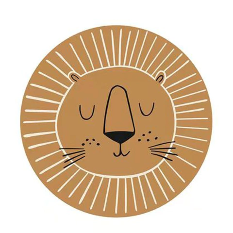 Tapete para Quarto Infantil Leãozinho Nórdico