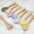 Talher Infantil Silicone e Cabo de Madeira - Colher e Garfo