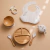 Kit Introdução Alimentar Silicone e Bambu 