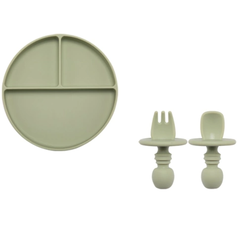 Prato e Talheres com escudo limitador (com ventosa)