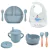 Kit Introdução Alimentar Silicone Baby Soft (9 peças) - Pezinhos Web Artigos Infantis