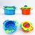Brinquedos de banho encaixe - kit 06 potinhos - comprar online