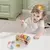 Ônibus de Encaixe Montessori - Brinquedo Educativo de Madeira e Silicone