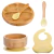 Kit Introdução Alimentar Silicone e Bambu (5 peças) - Pezinhos Web Artigos Infantis