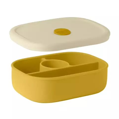 Pote Divisórias de Silicone | Lancheira Infantil Livre de BPA