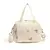 Bolsa de Mão para Fraldas com Bordado Urso e Flores – Design Fofo e Funcionalidade - Pezinhos Web Artigos Infantis